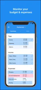 Feasy:family budget screenshot #2 for iPhone