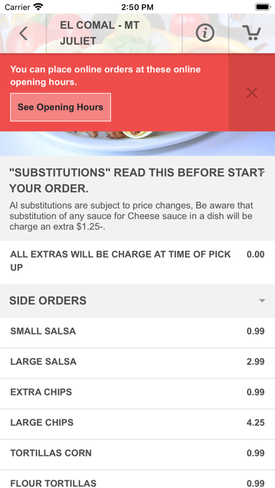 El Comal Mexican Restaurant Screenshot