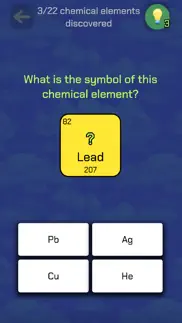 the periodic table quiz iphone screenshot 1