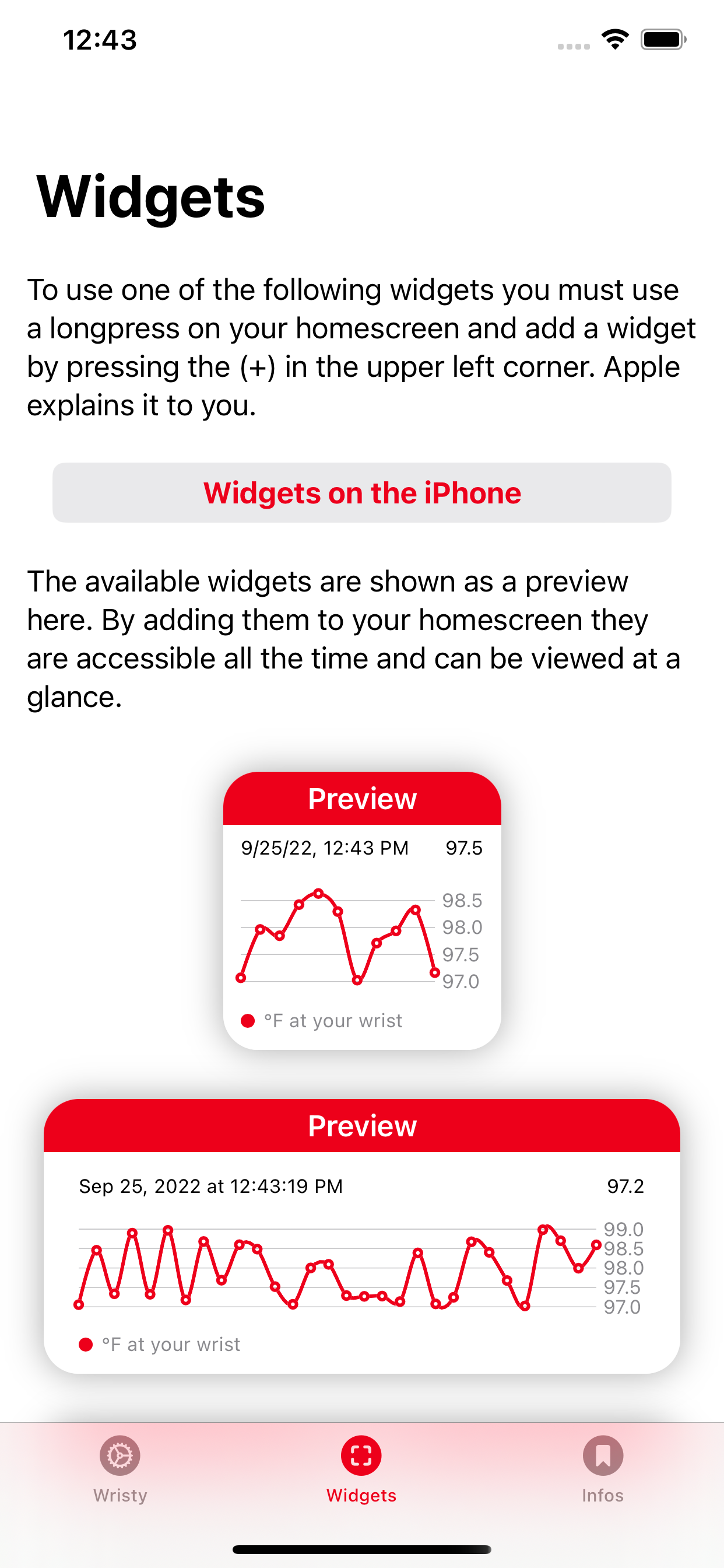 Wristy screenshot 2