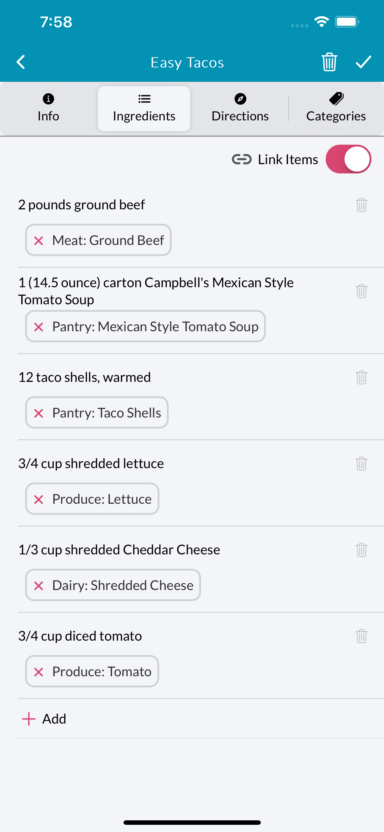 Grocery Board