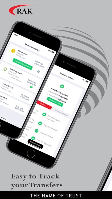 RAK Money Transfer Screenshot
