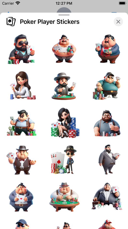 #1. Poker Player Stickers (iOS) 由: Paul Scott
