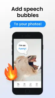 speech bubble: photo captions iphone screenshot 1