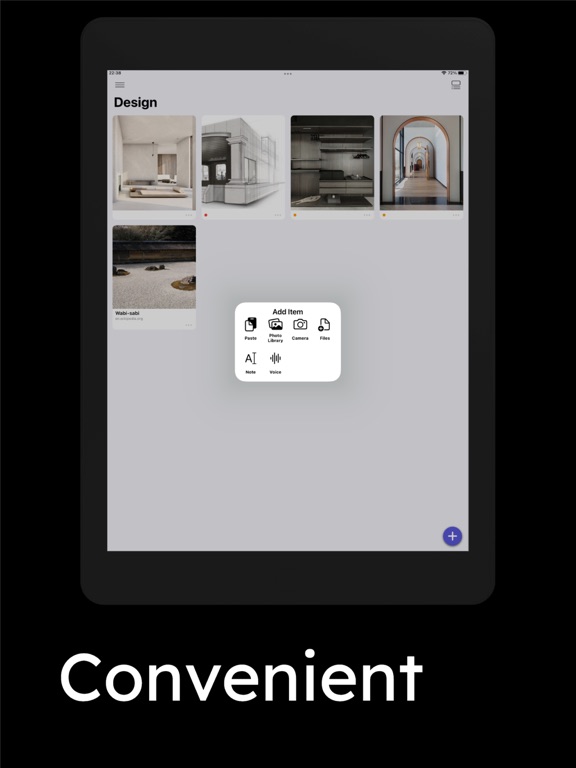 Collection of Inspiration iPad screenshot 2 - Productivity app