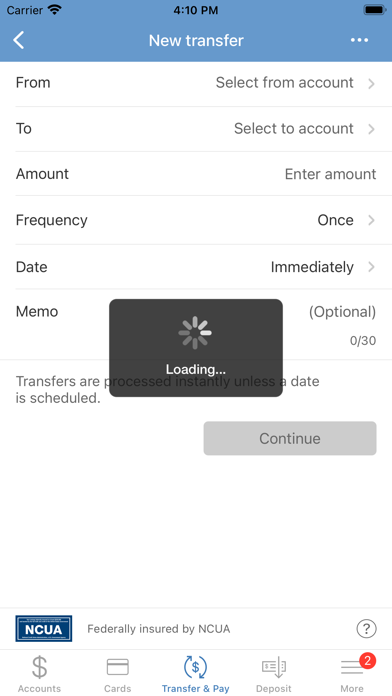 Secured Advantage FCU Screenshot