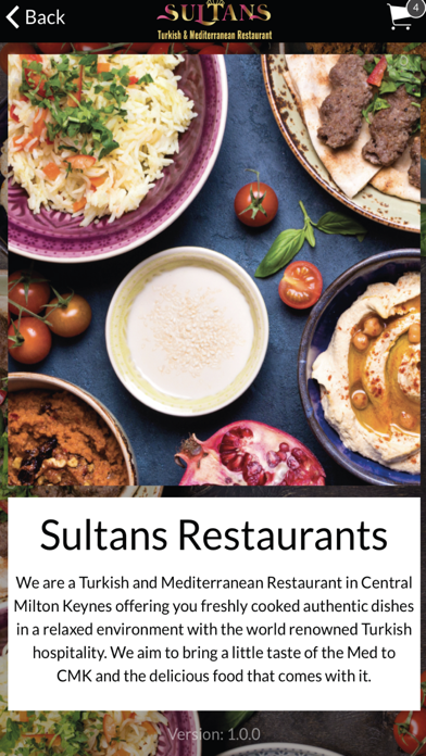 Sultans Restaurant Mk Screenshot