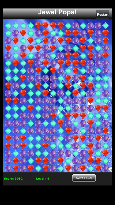 Screenshot #1 pour Jewel Pops! Strategy Game
