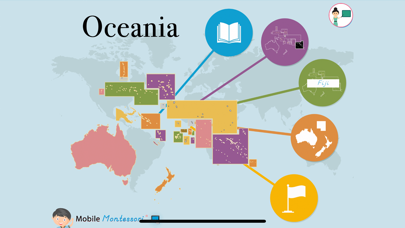 Oceania - Montessori Geography Screenshot