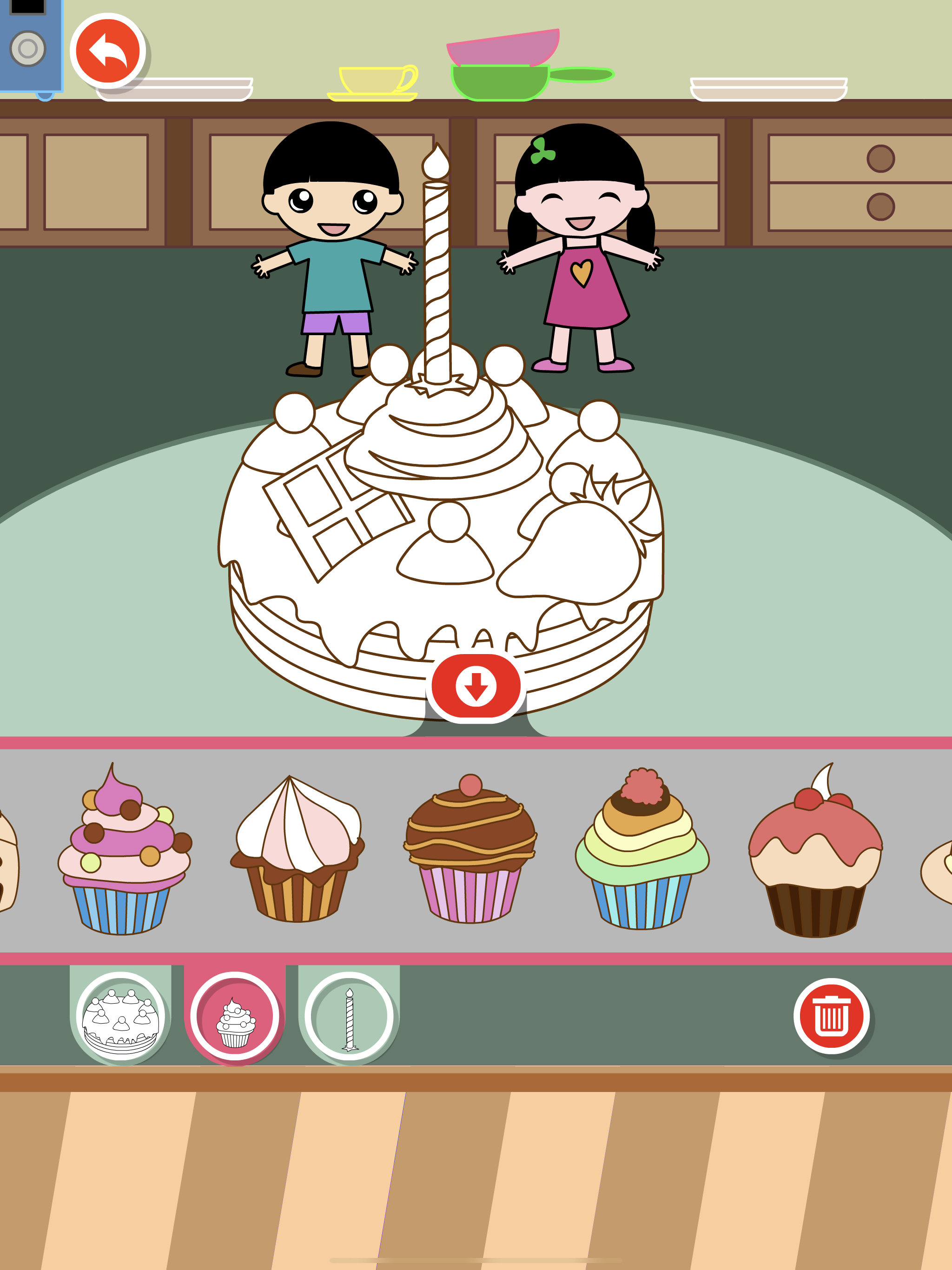 Birthday Cake Coloring Games