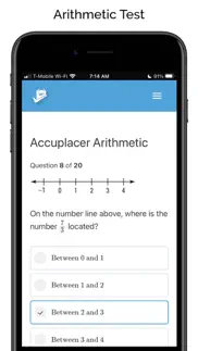 accuplacer® test prep iphone screenshot 2