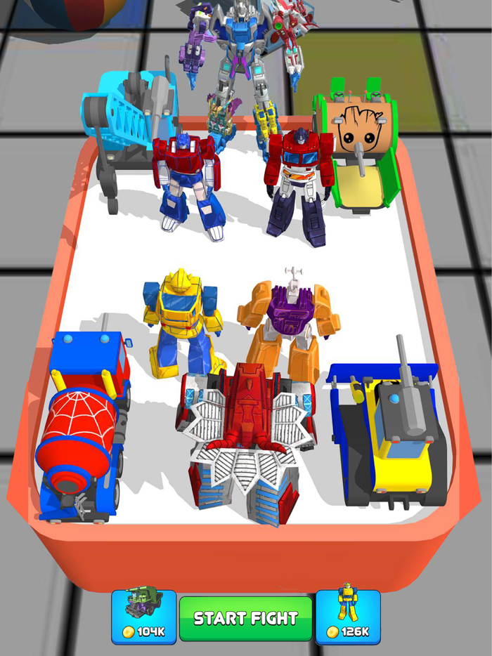 Robot Car Monster Color Battle