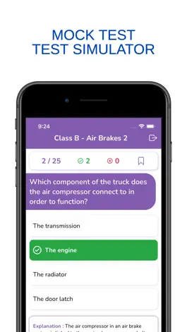 Game screenshot North Dakota CDL Permit Prep apk