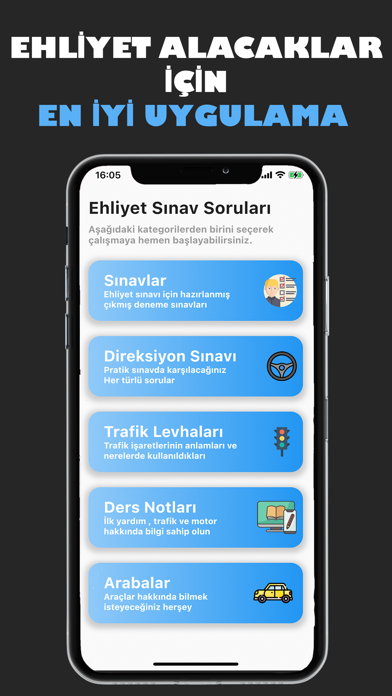 Ehliyet Sınav Soruları Çözüm Screenshot