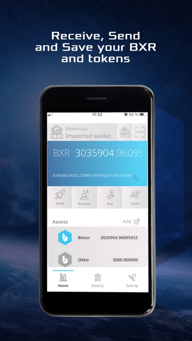 Bitxor Wallet Screenshot