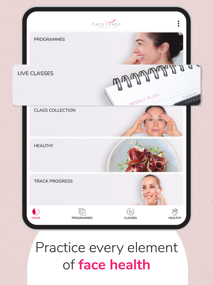 FaceToned Face Exercise App