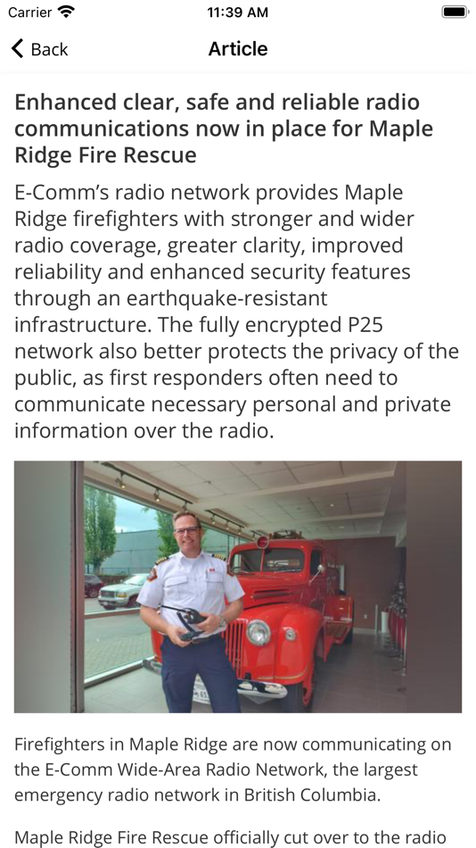 #3. E-Connect by E-Comm (iOS) By: E-Comm Emergency Communications for British Columbia Incorporated