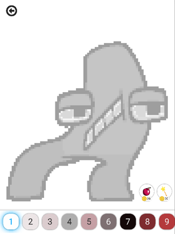 Alphabet Lores Pixel Art Color