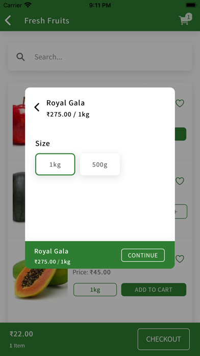 Everyday Fresh. Screenshot