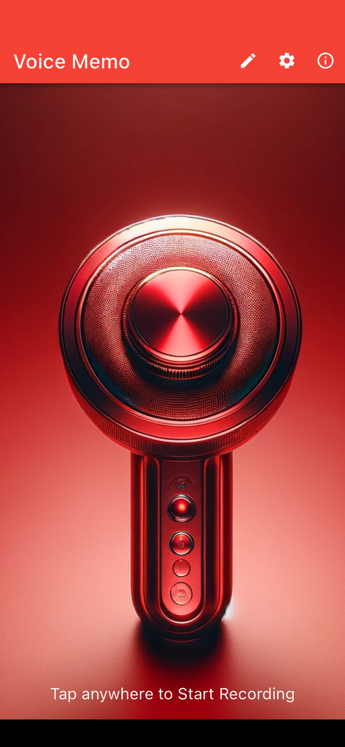 One Tap Voice Memo AI