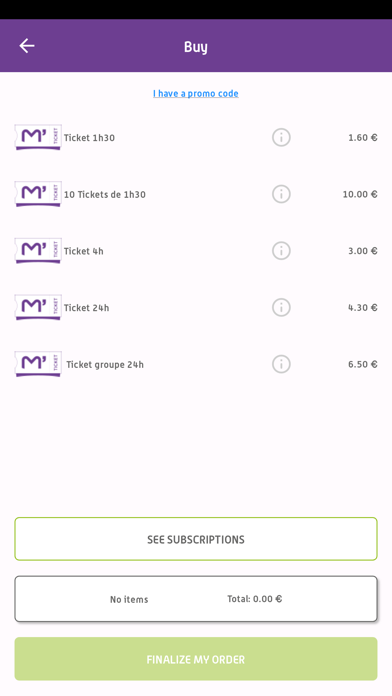 M'Ticket - Ticket mobile TaM Screenshot