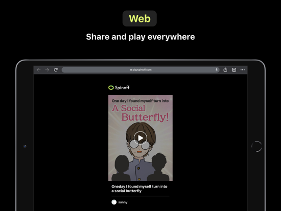 Spinоff iPad screenshot 5 - Entertainment app