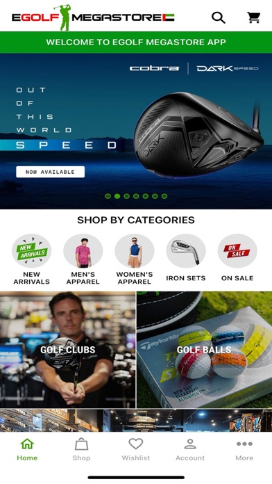 eGolf Megastore Screenshot