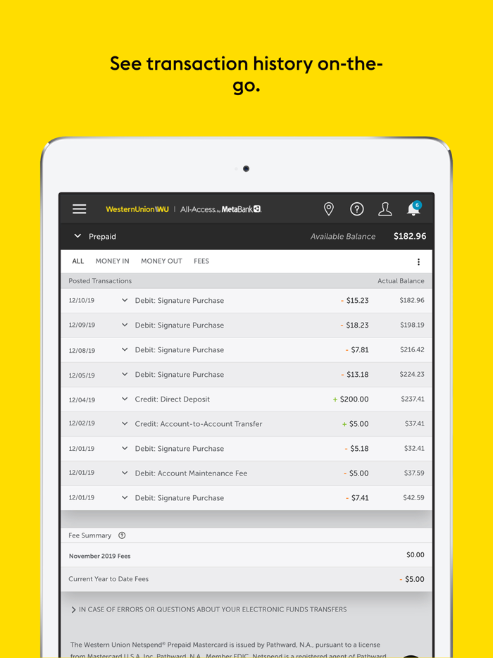 Western Union Netspend Prepaid
