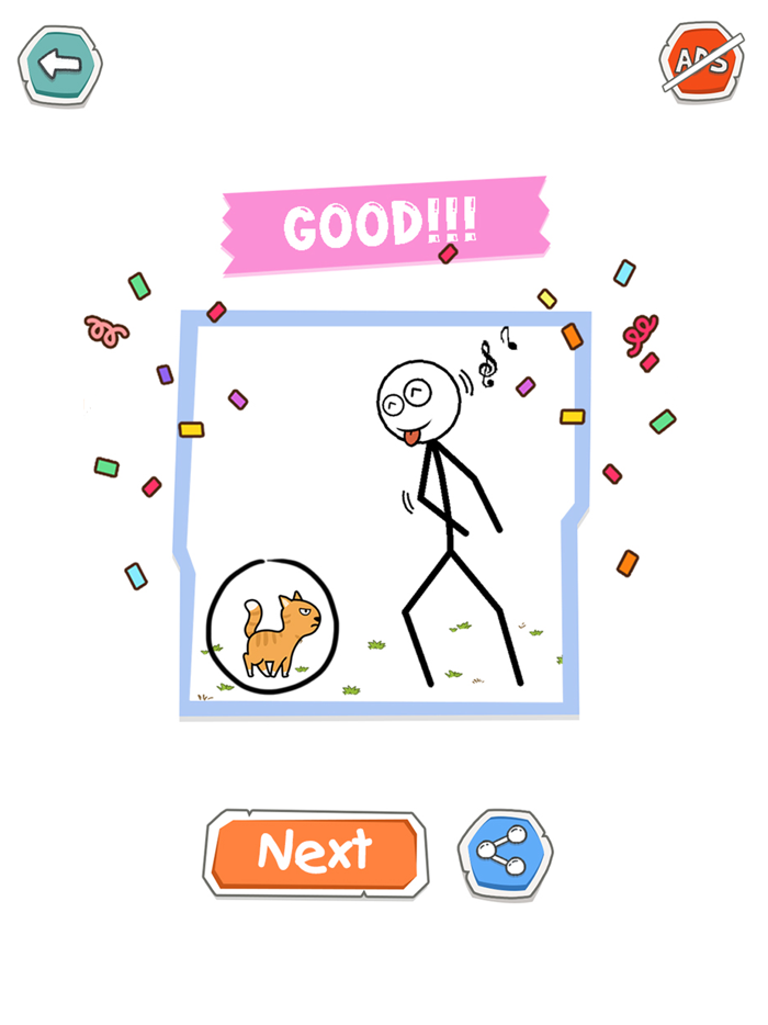 Draw Line Puzzle physic game