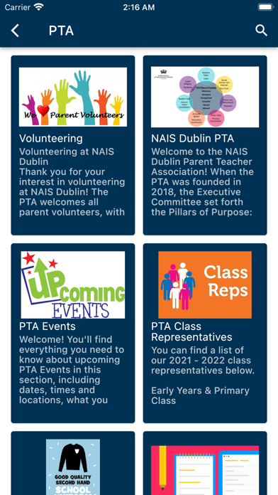 NAIS Dublin Screenshot