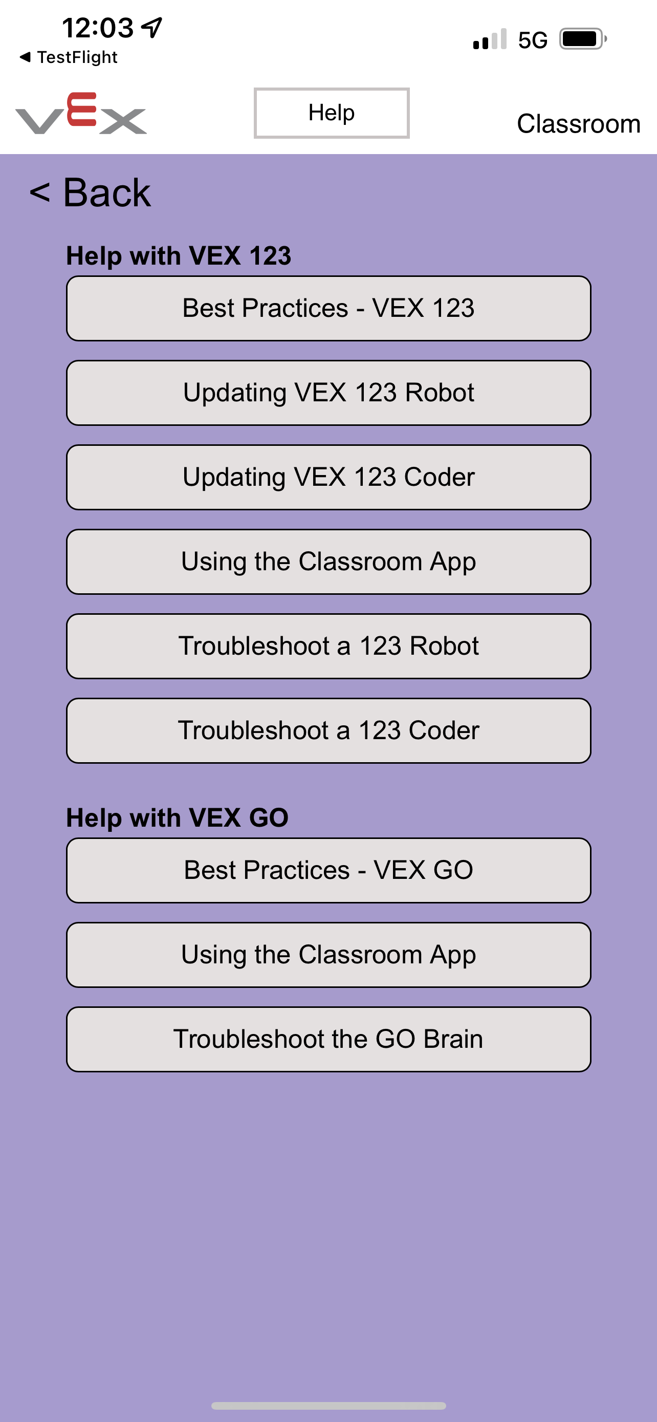 VEX Classroom