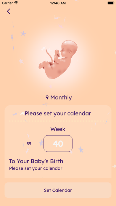 Menstrual Pregnancy Calendar Screenshot