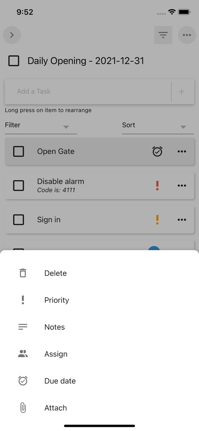 Checklist To Do and Task Lists