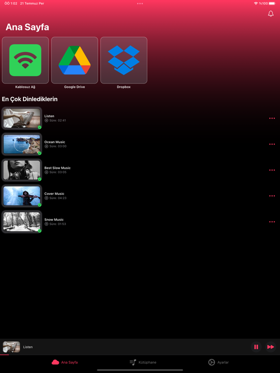 Screenshot #5 pour Cloud Music Drive