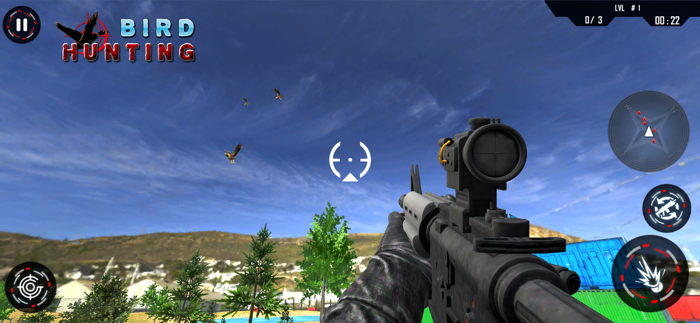 Flying Birds Hunting Game 3D
