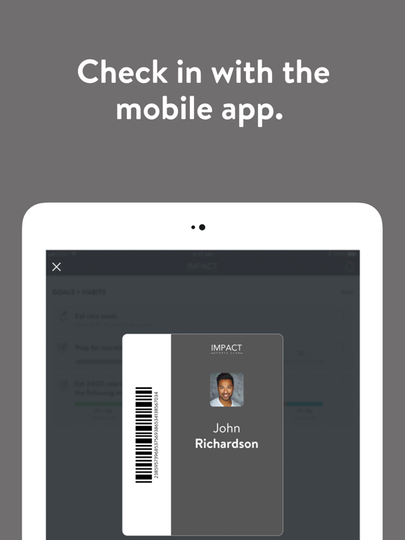 Impact Sports Club iPad screenshot 7 - Health & Fitness app