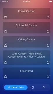 cancernotes iphone screenshot 1