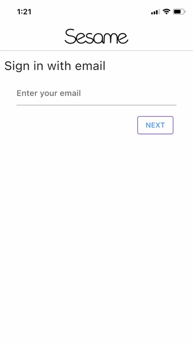 Sesame app Screenshot