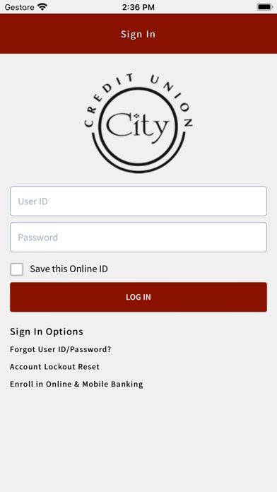 City CU Mobile Banking Screenshot