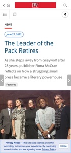 Publishers Weekly screenshot #3 for iPhone