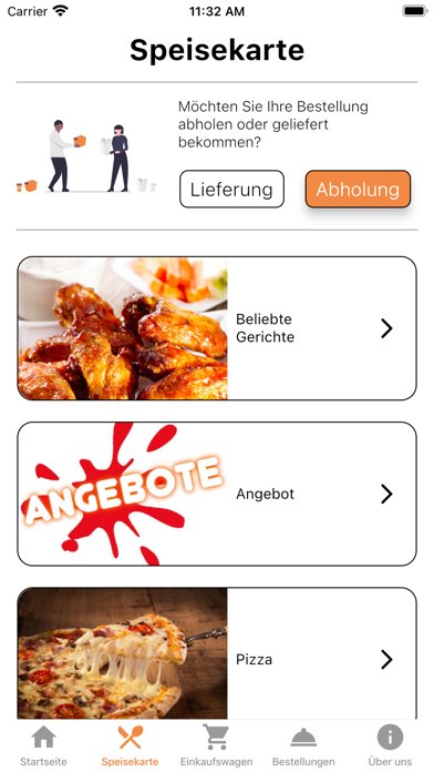 Pritis Pizzaservice Screenshot