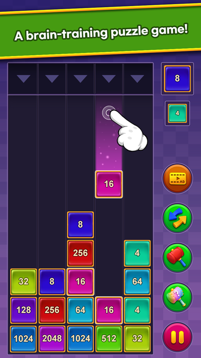 Number One - 2048 Merge Game Screenshot