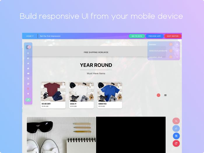 Builderly Site and App builder