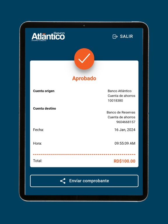 Banco Atlántico iPad screenshot 5 - Finance app