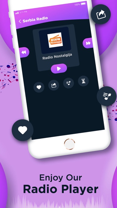 Live Serbia Radio Stations Screenshot