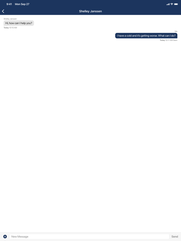 Blue VirtuConnect iPad screenshot 6 - Medical app