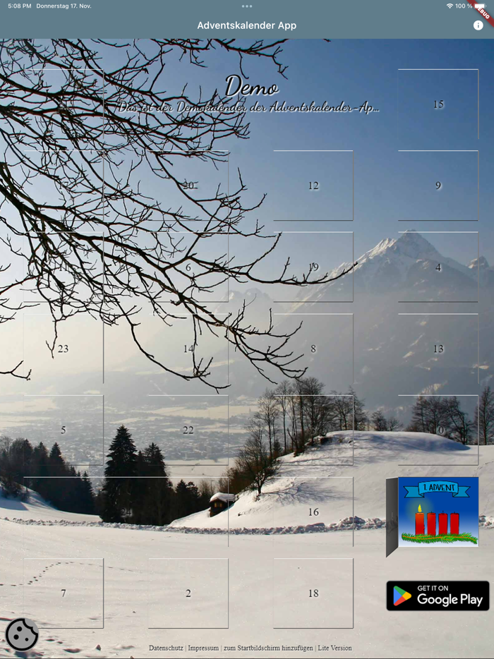 Advent Calendar Creator