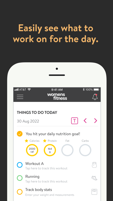 Womens Fitness Training App Screenshot