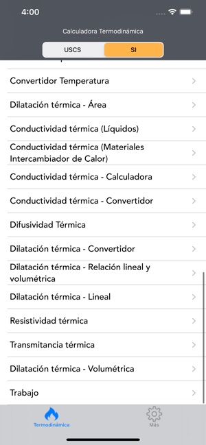 Calculadora Termodinámica en App Store
