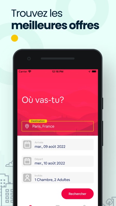 Screenshot #2 pour Réductions d’hôtel-voyages app